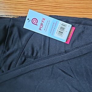 POPFit Compression Jane Crop Leggings - Huge Pockets! SIZE S